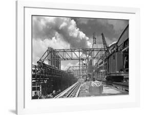 Manvers Coal Processing Plant, Wath Upon Dearne, Near Rotherham, South Yorkshire, January 1957-Michael Walters-Framed Photographic Print