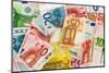 Many Different Euro Bills-ginasanders-Mounted Photographic Print