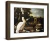 Many Different Types of Birds at a Pool in a Park-Melchior de Hondecoeter-Framed Giclee Print