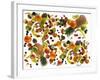 Many Different Types of Fruit Against White Background-Karl Newedel-Framed Photographic Print