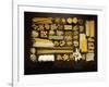 Many Different Types of Pasta on Dark Wooden Background-Walter Cimbal-Framed Photographic Print