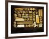 Many Different Types of Pasta on Dark Wooden Background-Walter Cimbal-Framed Photographic Print