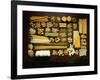 Many Different Types of Pasta on Dark Wooden Background-Walter Cimbal-Framed Photographic Print