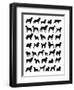 Many Dog Breeds in Silhouettes-photosoup-Framed Art Print