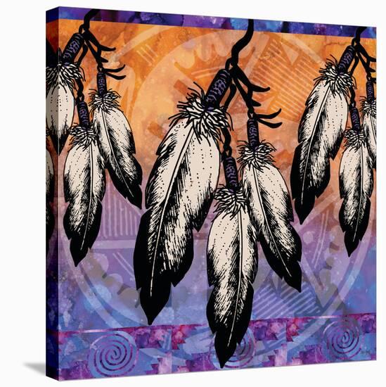 Many Feathers-Bee Sturgis-Stretched Canvas