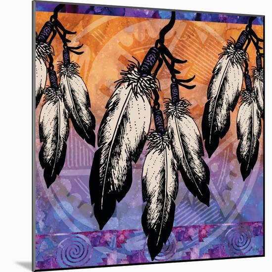 Many Feathers-Bee Sturgis-Mounted Art Print