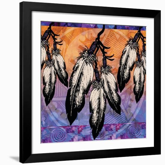 Many Feathers-Bee Sturgis-Framed Art Print