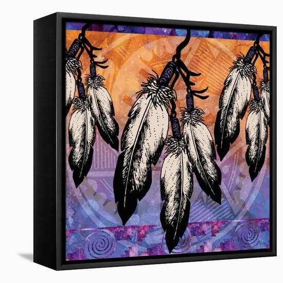 Many Feathers-Bee Sturgis-Framed Stretched Canvas