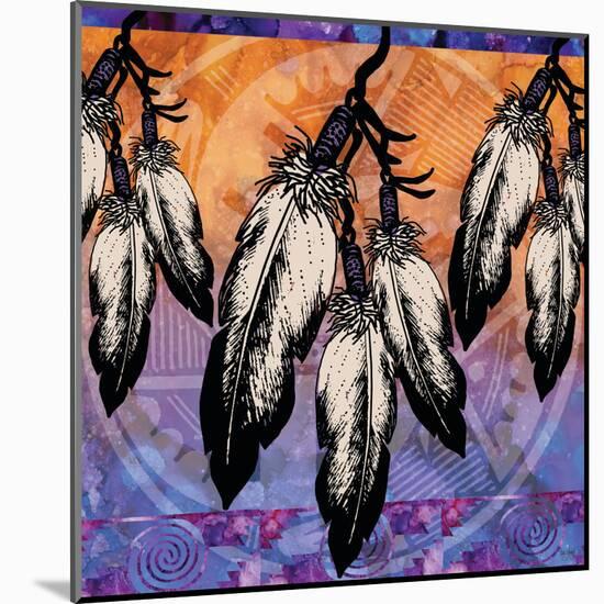 Many Feathers-Bee Sturgis-Mounted Art Print