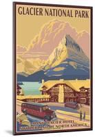 Many Glacier Hotel, Glacier National Park, Montana-null-Mounted Poster