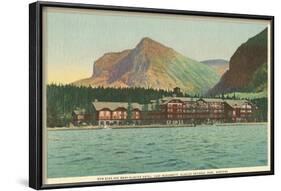 Many Glacier Hotel, Glacier Park, Montana-null-Framed Art Print