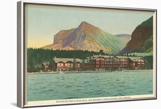 Many Glacier Hotel, Glacier Park, Montana-null-Framed Art Print