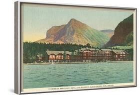 Many Glacier Hotel, Glacier Park, Montana-null-Framed Art Print