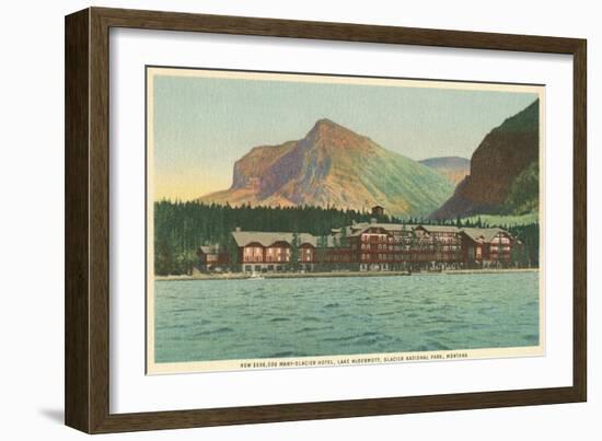 Many Glacier Hotel, Glacier Park, Montana-null-Framed Art Print