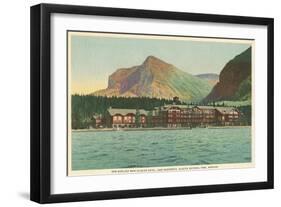 Many Glacier Hotel, Glacier Park, Montana-null-Framed Art Print