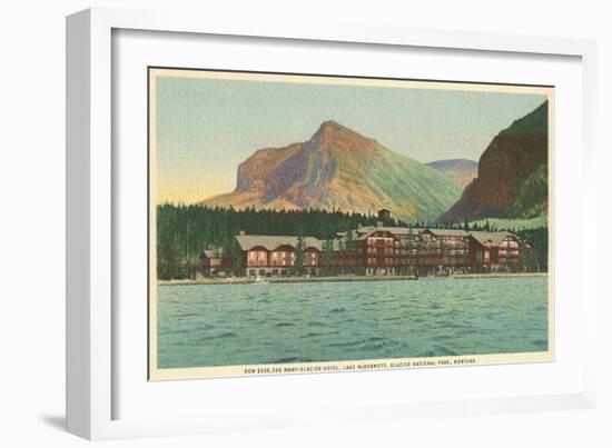 Many Glacier Hotel, Glacier Park, Montana-null-Framed Art Print