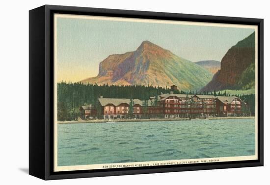 Many Glacier Hotel, Glacier Park, Montana-null-Framed Stretched Canvas