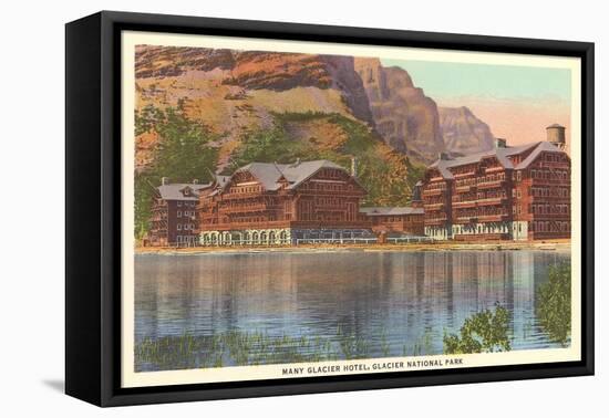 Many Glacier Hotel, Glacier Park, Montana-null-Framed Stretched Canvas