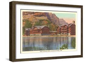 Many Glacier Hotel, Glacier Park, Montana-null-Framed Art Print