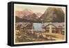 Many Glacier Hotel, Glacier Park, Montana-null-Framed Stretched Canvas