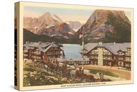 Many Glacier Hotel, Glacier Park, Montana-null-Stretched Canvas