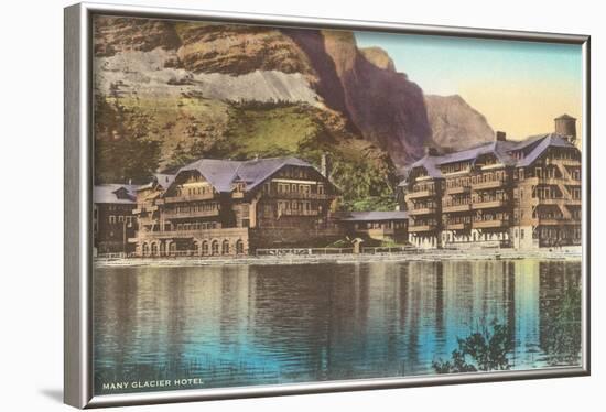 Many Glacier Hotel, Montana-null-Framed Art Print