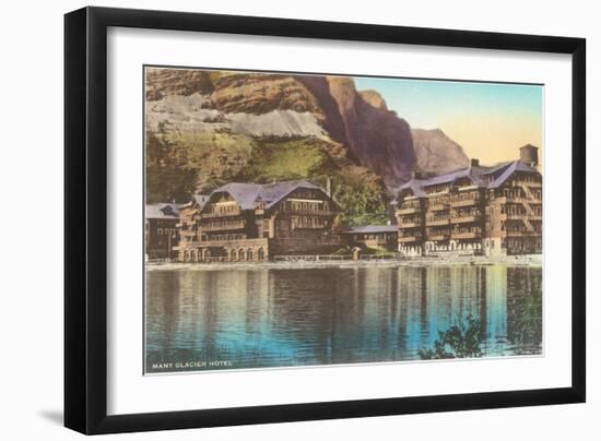 Many Glacier Hotel, Montana-null-Framed Art Print