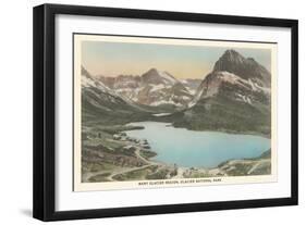 Many Glacier Region, Glacier National Park-null-Framed Art Print