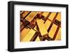 Many Gold Bars or Ingots-null-Framed Art Print