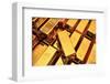 Many Gold Bars or Ingots-null-Framed Art Print