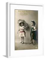 Many Happy Returns, Birthday Card, C1900-1929-null-Framed Giclee Print