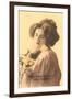 Many Happy Returns of Your Birthday, Victorian Lady-null-Framed Art Print