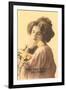 Many Happy Returns of Your Birthday, Victorian Lady-null-Framed Art Print