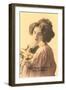 Many Happy Returns of Your Birthday, Victorian Lady-null-Framed Art Print