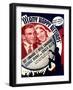 MANY HAPPY RETURNS, US ad art, from left: George Burns, Gracie Allen, Guy Lombardo, 1934-null-Framed Art Print