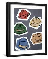 Many Hats-Clayton Rabo-Framed Giclee Print