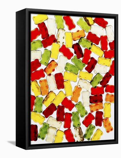 Many Jelly Bears-Hermann Mock-Framed Stretched Canvas