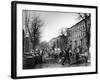 Many Men Hard at Work Paving a Street-George B^ Brainerd-Framed Photographic Print