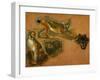 Many of Boels sketches were used in the tapestries woven in Les Gobelins. A lynx; head of a wolf.-Pieter Boel-Framed Giclee Print