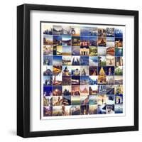 Many Photos of Many Places around the World-olly2-Framed Art Print