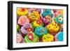 Many Sweet Birthday Cupcakes With Flowers And Butter Cream-Ivonnewierink-Framed Premium Giclee Print