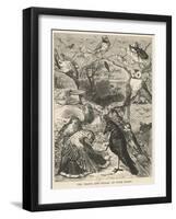 Many Varieties of Birds Gather for the Funeral of Cock Robin-null-Framed Art Print