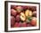 Many Whole Peaches with One Halved-null-Framed Photographic Print