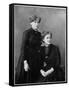 Manya Sklodowska (Marie Curi) and Her Sister Bronya (Seate), 1886-null-Framed Stretched Canvas