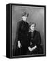 Manya Sklodowska (Marie Curi) and Her Sister Bronya (Seate), 1886-null-Framed Stretched Canvas