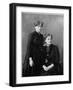 Manya Sklodowska (Marie Curi) and Her Sister Bronya (Seate), 1886-null-Framed Giclee Print