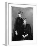 Manya Sklodowska (Marie Curi) and Her Sister Bronya (Seate), 1886-null-Framed Giclee Print