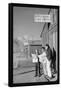 Manzanar Free Press-Ansel Adams-Framed Stretched Canvas