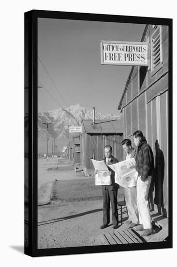 Manzanar Free Press-Ansel Adams-Stretched Canvas