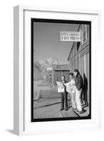 Manzanar Free Press-Ansel Adams-Framed Art Print